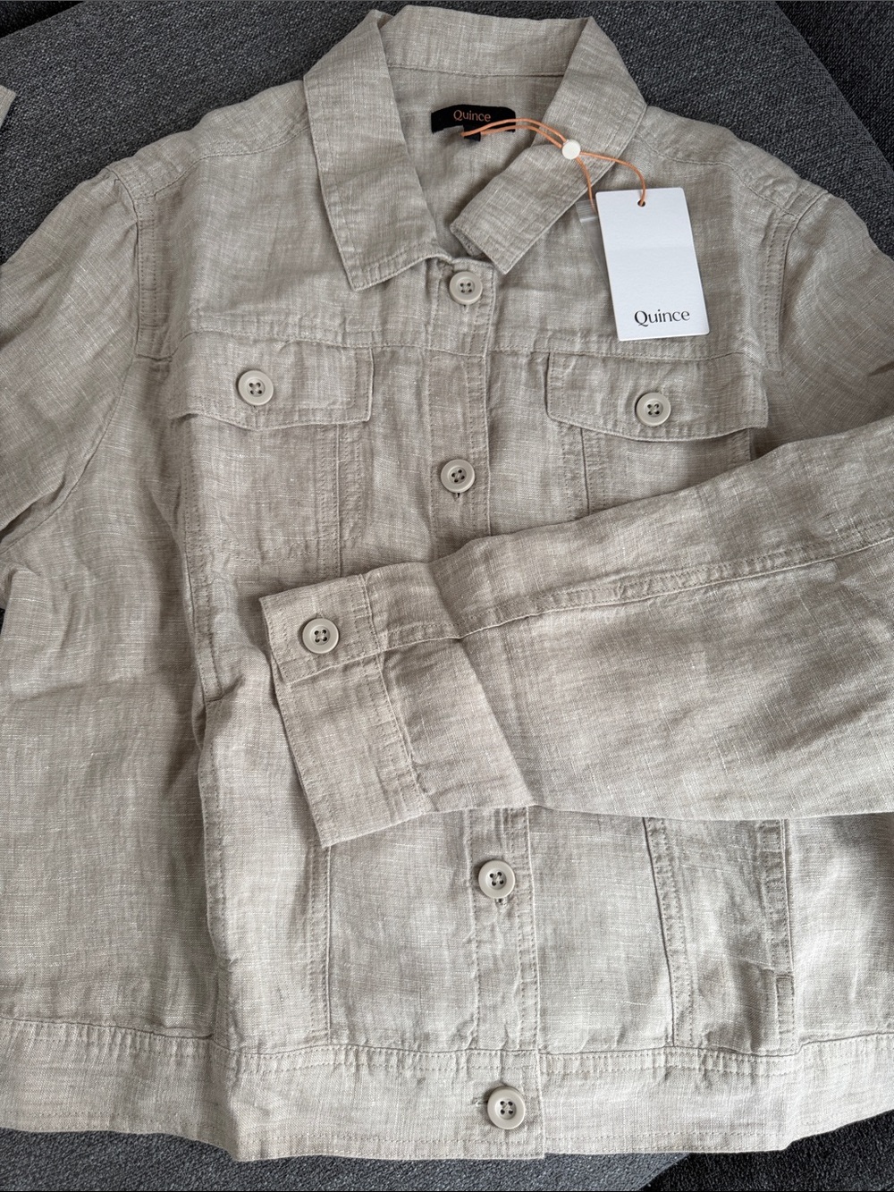 NWT- Low Stock! Quince 100% European Linen Flax Jacket - Picture 8 of 9